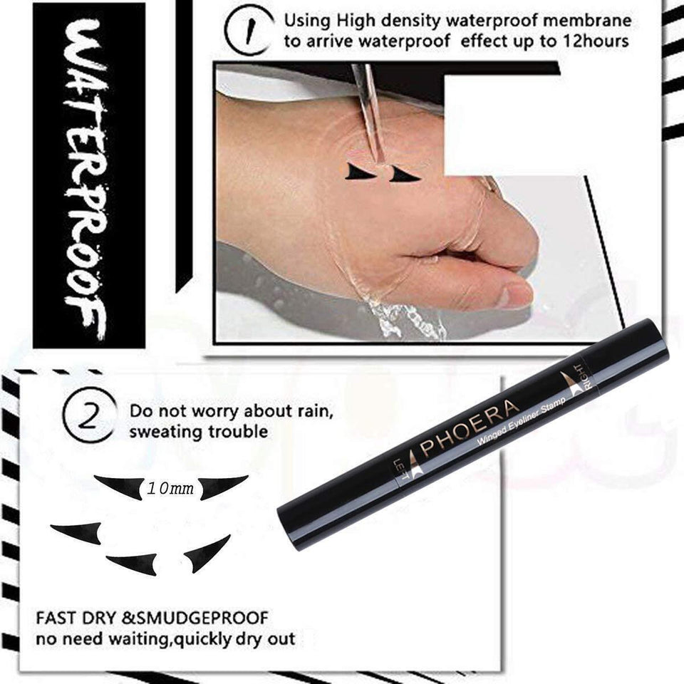 20 Colors Eyeliner Set Long Lasting Waterproof / Winged Liquid Eyeliner Stamp