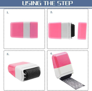 Identity Theft Protection Roller Stamp Guard ID Privacy Confidential Data