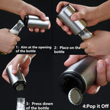 Automatic Beer Soda Bottle Opener Stainless Steel Magnetic Bottle Cap Opener