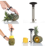 2 Packs Pineapple Cutter Corer Slicer Easy Kitchen Tool Stainless Steel with Box