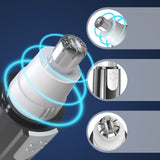 2 Pack Electric Nose Hair Trimmer Shaver Ear Face Eyebrow Mustache Beard Clipper