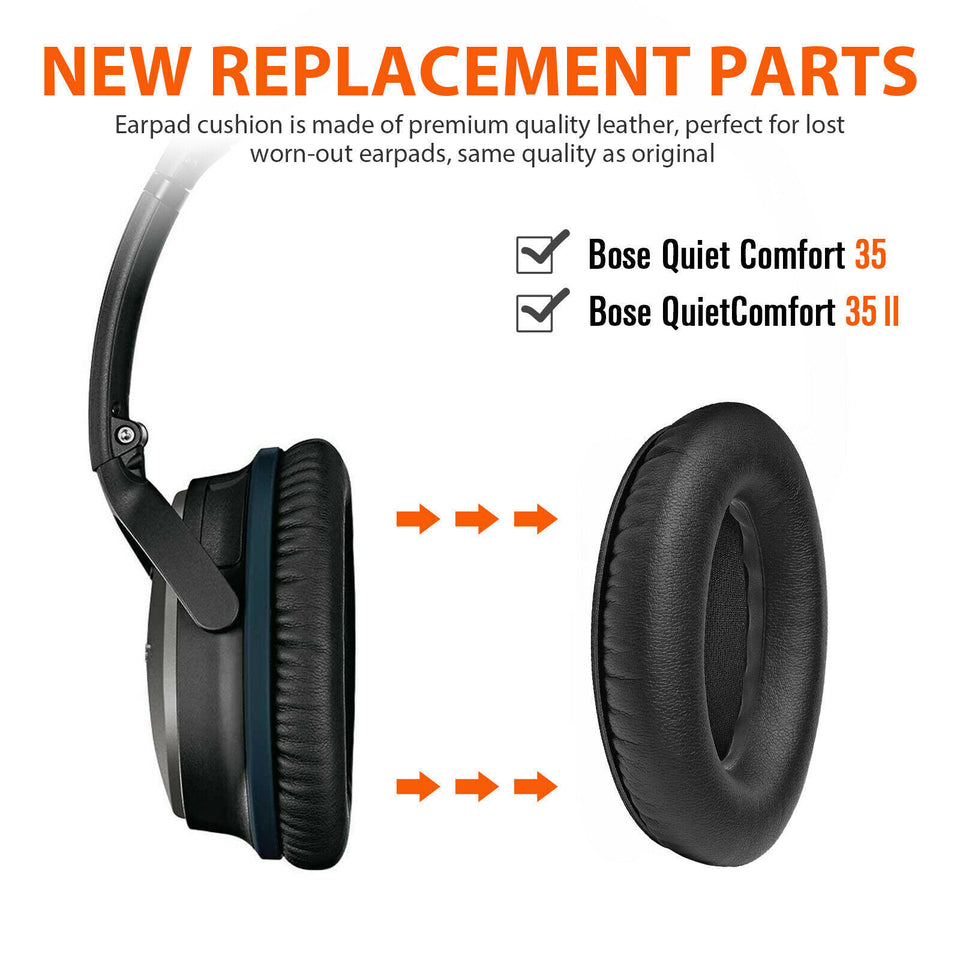 Ear Pads for Bose Comfort QC35/QC35 II Headphones Replacement Soft Cushion