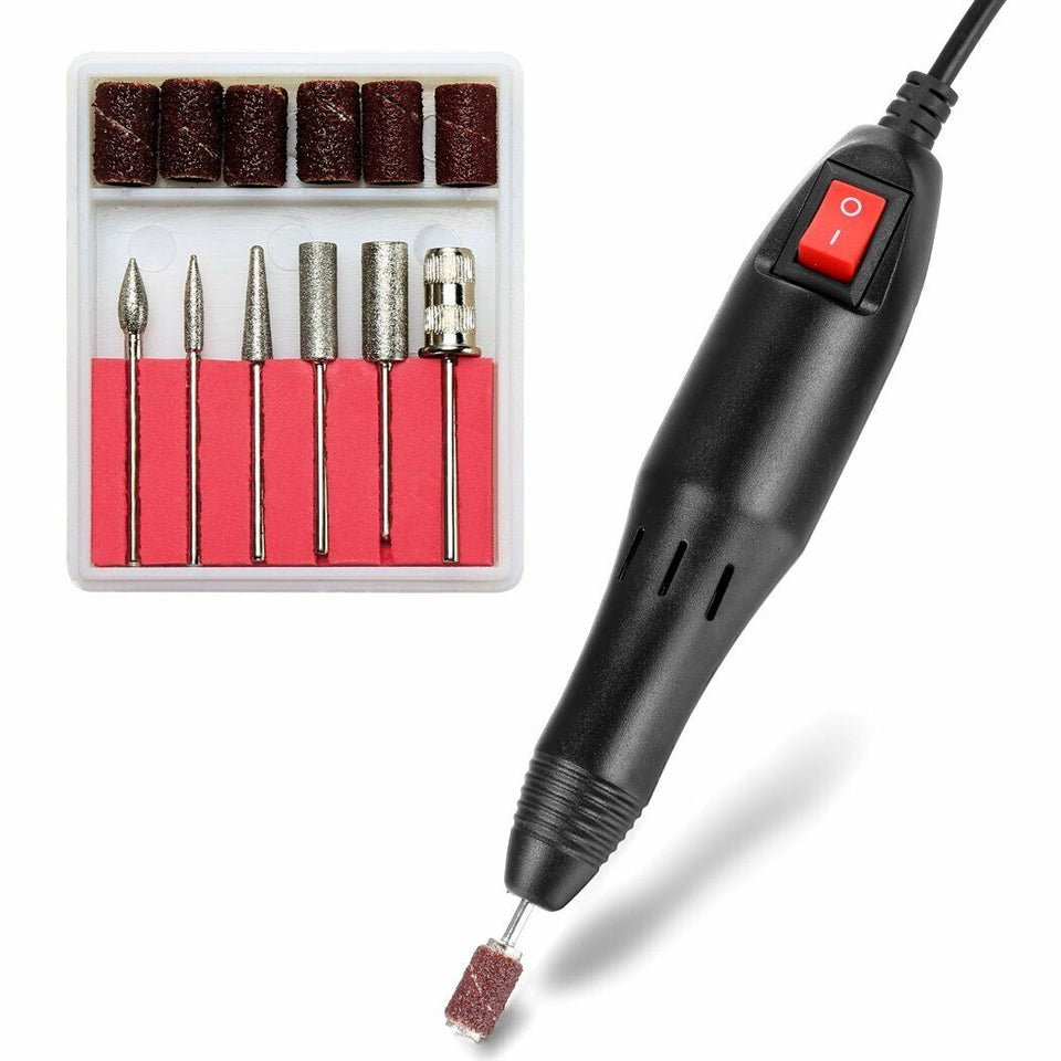 PROFESSIONAL ELECTRIC NAIL FILE DRILL Manicure Tool Pedicure Machine Set kit US