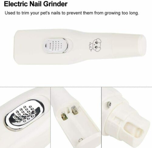 Professional Pet Dog Cat Nail Trimmer Grooming Tool Grinder Electric Clipper Kit