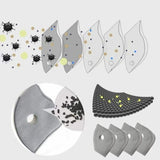 Face Protective Mask Reusable Washable Mask with PM2.5 Filters US SELLER