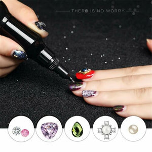 Nail Glue UV Acrylic Rhinestones Decoration Stick Gel Clear Manicure Point Drill