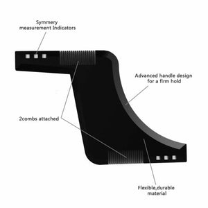 Beard Shaping Tool Template Shaper Stencil Symmetry Trimming Comb Barber