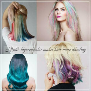 6 Color Hair Chalk Comb Temporary Dye Marker DIY Kids Party Cosplay Non-Toxic