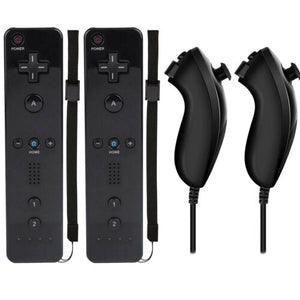 Remote Wiimote Nunchuck Controller Set Combo for Nintendo Wii/Wii U Game Console