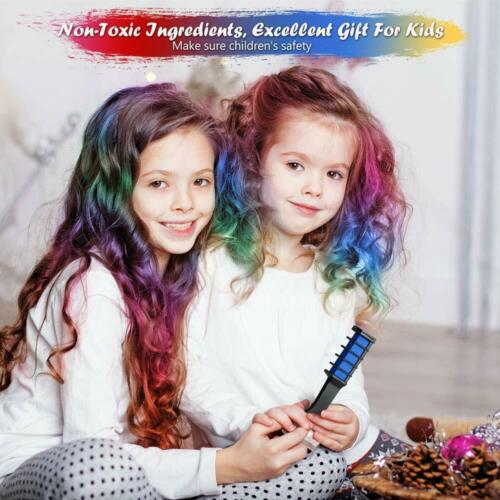6 Color Hair Chalk Comb Temporary Dye Marker DIY Kids Party Cosplay Non-Toxic
