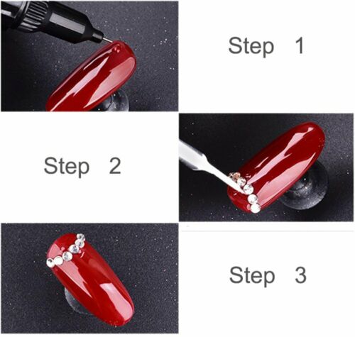 Nail Glue UV Acrylic Rhinestones Decoration Stick Gel Clear Manicure Point Drill