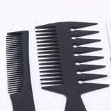 10Pcs Black Pro Salon Hair Styling Hairdressing Plastic Barbers Brush Combs Set