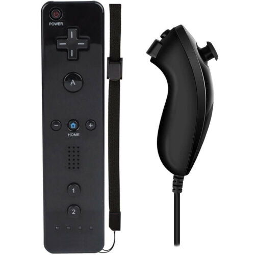 Remote Wiimote Nunchuck Controller Set Combo for Nintendo Wii/Wii U Game Console