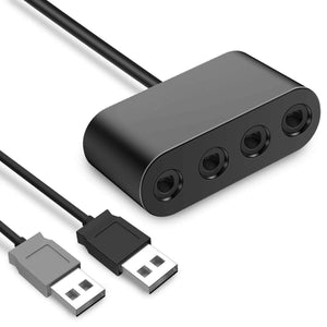 Gamecube Controller Adapter 4 Port for Switch Wii U PC Super Smash Bros Turbo