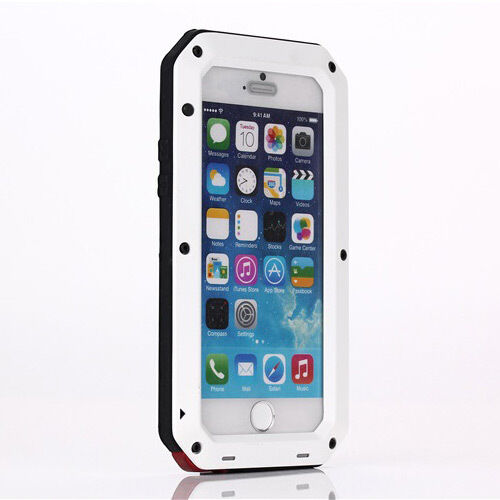 Waterproof Shockproof Aluminum Metal Glass Case Cover for iPhone 6 & 6 Plus