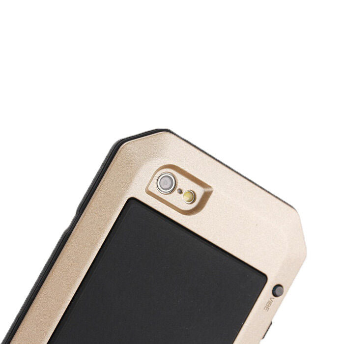 Waterproof Shockproof Aluminum Metal Glass Case Cover for iPhone 6 & 6 Plus