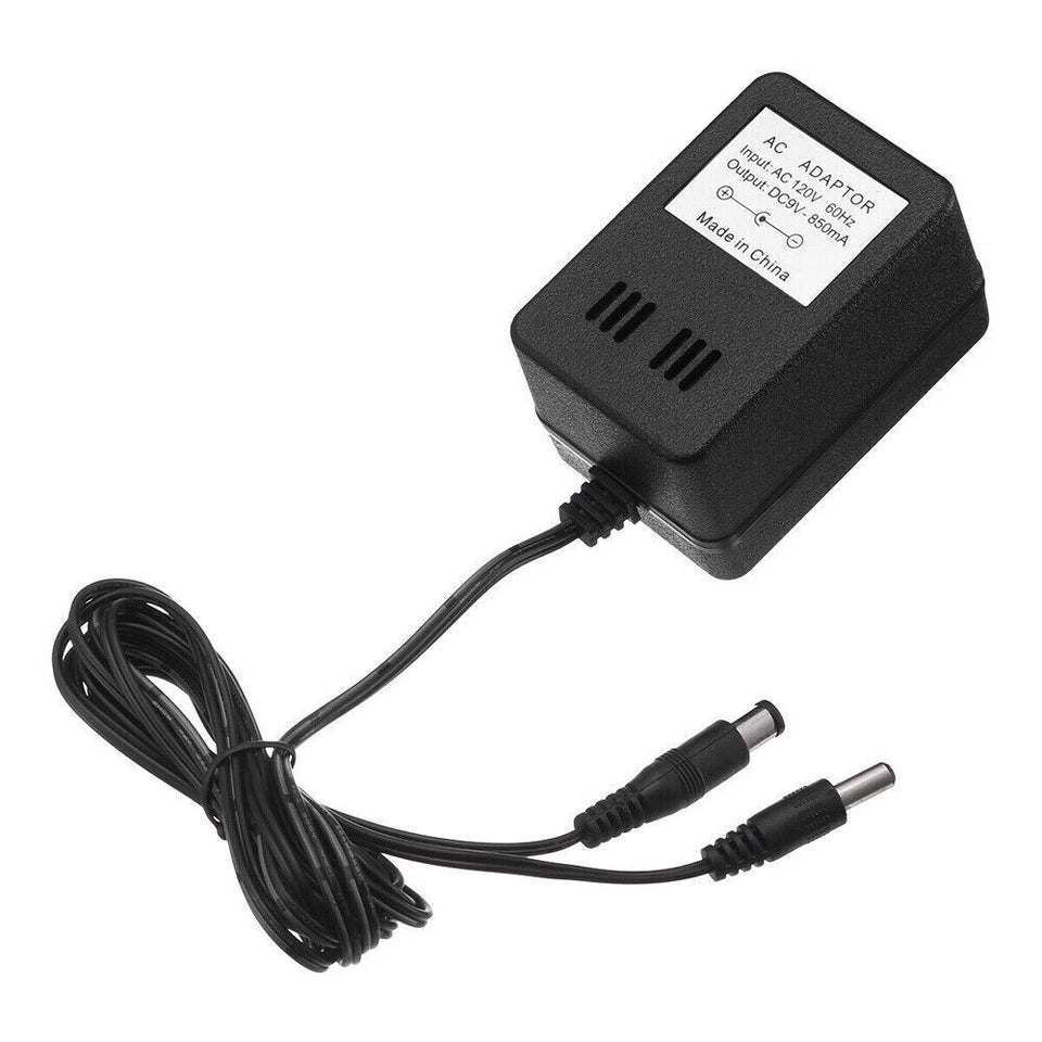 AV RCA Audio+AC Cable Power Supply Adapter Cord For Super Nintendo SNES Game Set