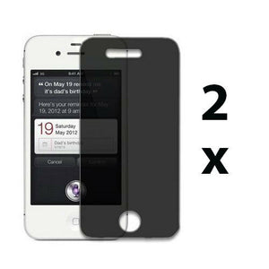 2 Privacy Anti-spy Screen Protector Guard Shield Film for Apple iPhone 4 4G 4S