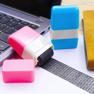 2x Identity Theft Protection Roller Stamp Guard ID Privacy Confidential Data