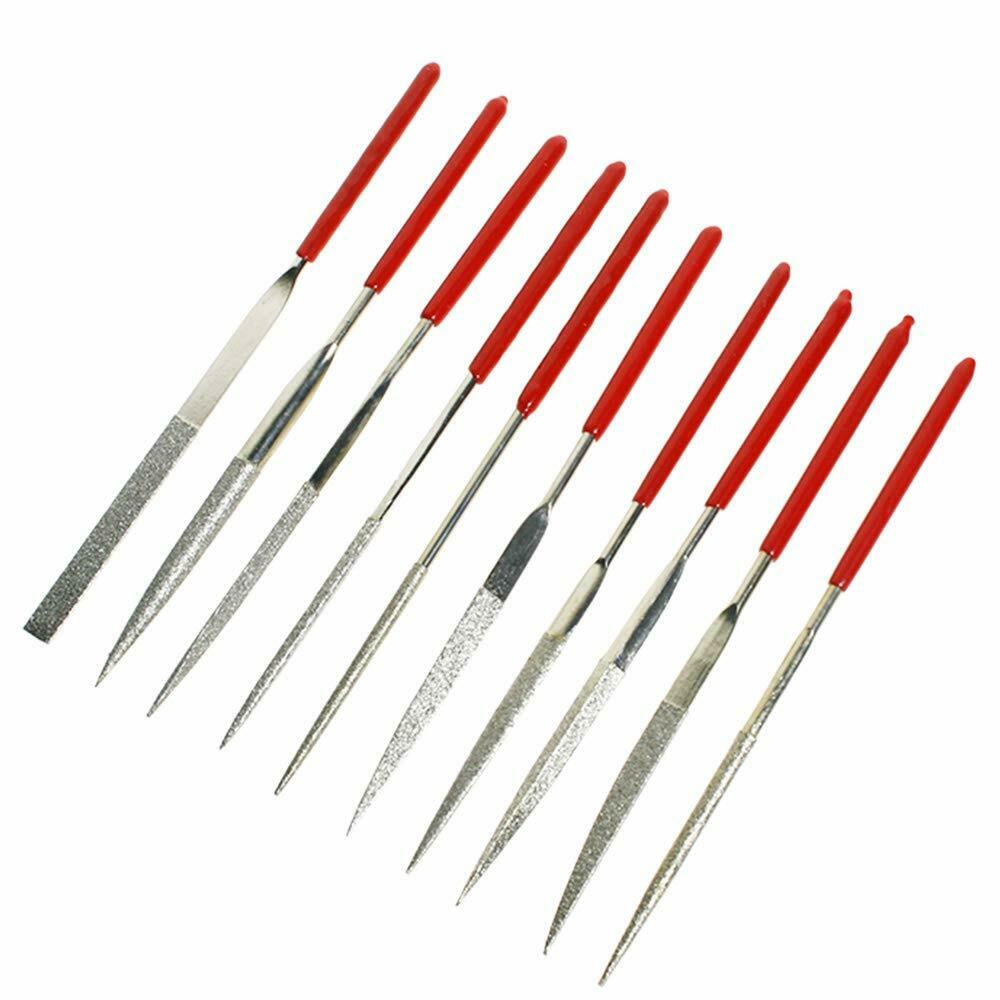 10pcs in 1 Guitar Fret Nut Saddle Slot Grinding File Set Luthier Repair Tool