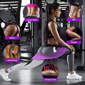 Set of 3 Resistance Hip Bands Exercise Circle for Booty & Glute Fitness Yoga