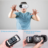 Virtual Reality VR Headset 3D Glasses With Remote for Android IOS iPhone Samsung