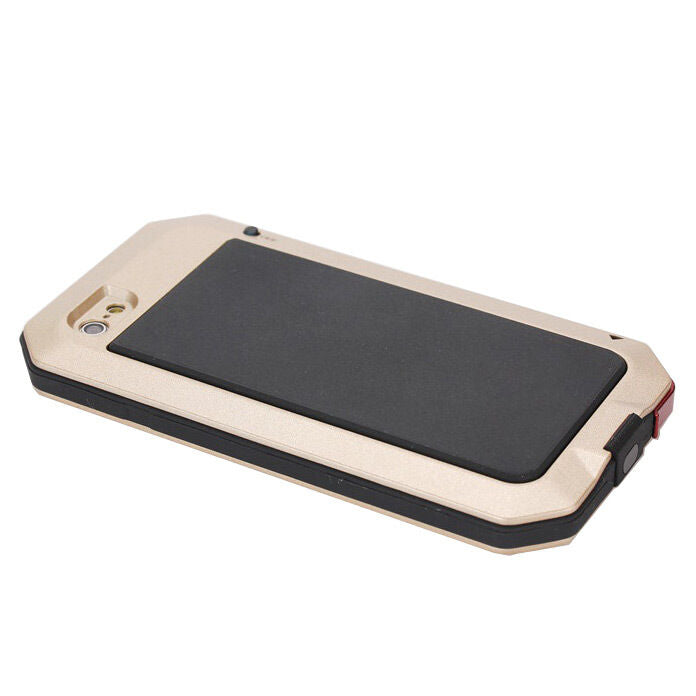 Waterproof Shockproof Aluminum Metal Glass Case Cover for iPhone 6 & 6 Plus
