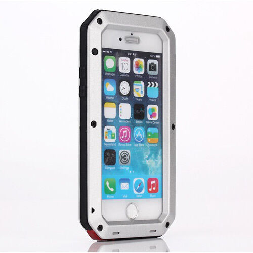 Waterproof Shockproof Aluminum Metal Glass Case Cover for iPhone 6 & 6 Plus