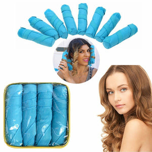New Sleep Hair Styling Styler 6" Salon Roller Curler Kit Set For Long Curly Hair