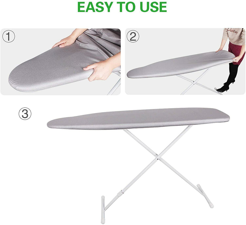 Ironing Board Cover 15 x 54 Scorch and Stain Resistant Thick Padding 4 Fasteners