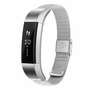 Milanese Stainless Steel Mesh Watch Band Bracelet Strap w/ Clasp for Fitbit Alta