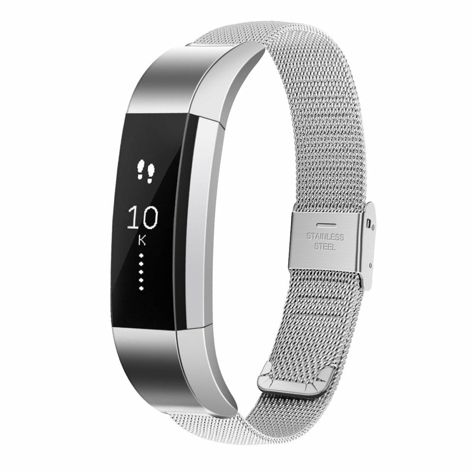 Milanese Stainless Steel Mesh Watch Band Bracelet Strap w/ Clasp for Fitbit Alta