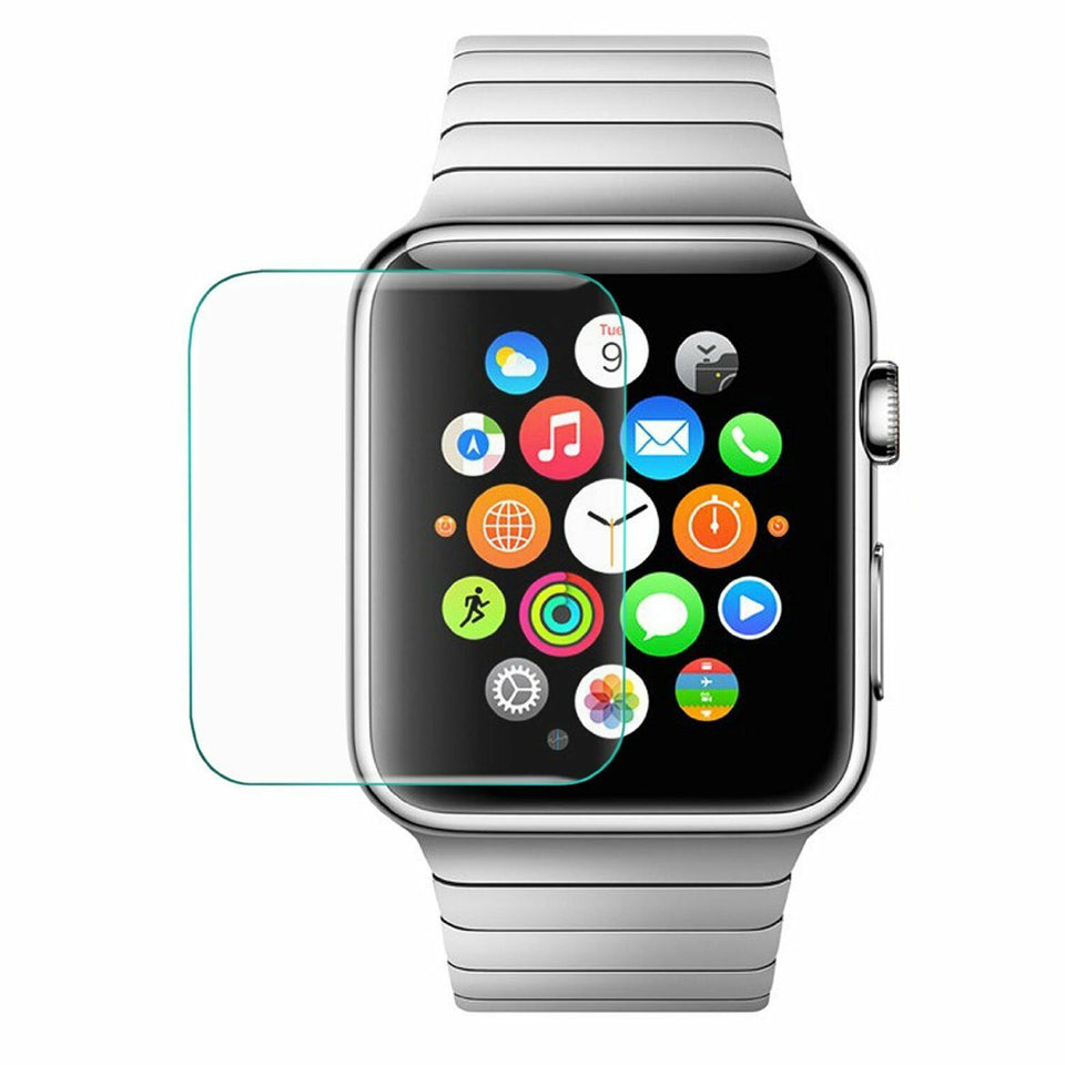 Premium Real Tempered Glass Screen Film Protector For Apple Watch 38mm 42mm