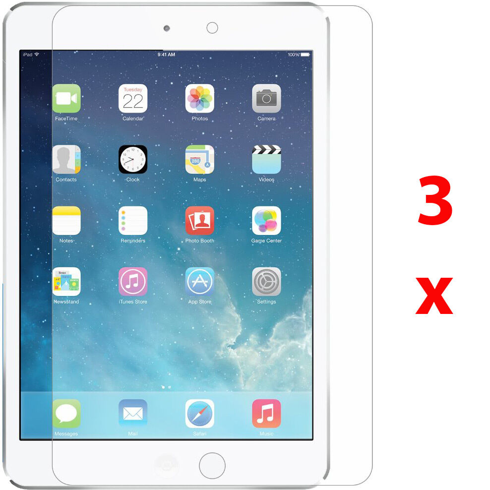 3x Crystal Clear HD LCD Screen Protector Cover Film for Apple iPad Air 5