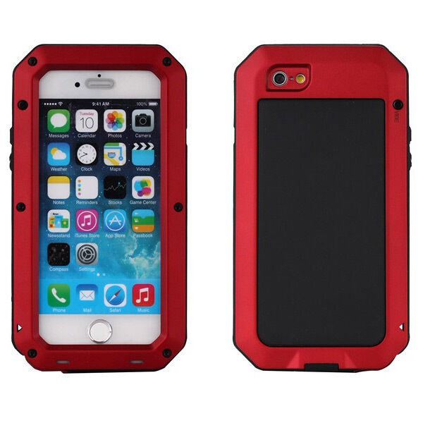 Waterproof Shockproof Aluminum Metal Glass Case Cover for iPhone 6 & 6 Plus