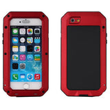 Waterproof Shockproof Aluminum Metal Glass Case Cover for iPhone 6 & 6 Plus