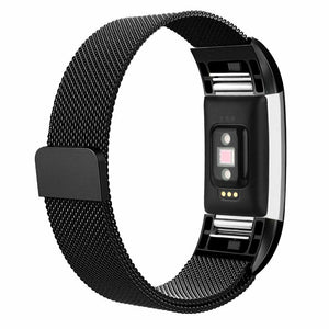 Stainless Steel Metal band Wrist Watch Strap Bracelet Clasp For Fitbit Charge 2