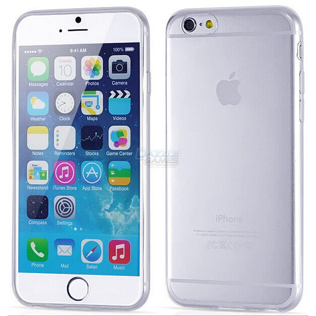 Ultra Thin Soft TPU Transparent Clear Skin Case Cover for iPhone 6 Plus 4.7 5.5"