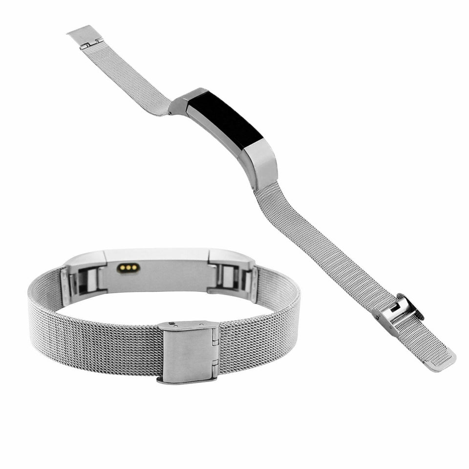 Milanese Stainless Steel Mesh Watch Band Bracelet Strap w/ Clasp for Fitbit Alta