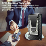 Men RFID Blocking Slim Money Clip Wallet Credit Card ID Holder Thin Minimalist