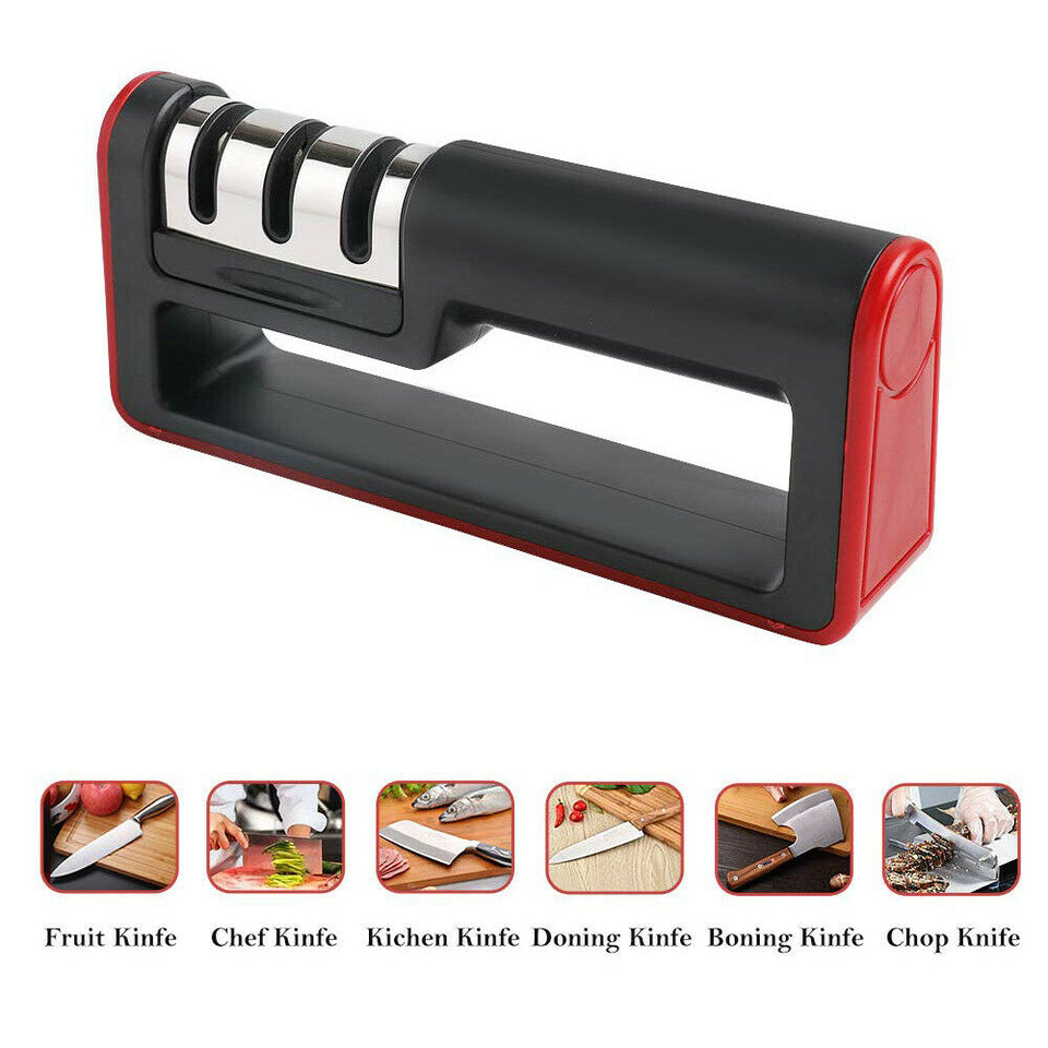 Knife Sharpener Professional Ceramic Tungsten Kitchen Sharpening System Tool