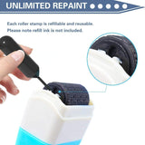 2x Identity Theft Protection Roller Stamp Guard ID Privacy Confidential Data