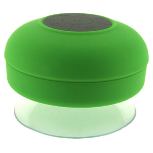US Green Mini Waterproof Wireless Bluetooth Handsfree Suction Speaker Shower Car