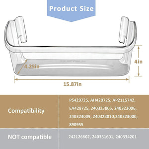 240323002 Door Bin Shelf Bucket Clear Compatible with Frigidaire Refrigerator