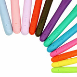 Soft Handle 12 PCS Set Crochet Hooks Needles Knit Yarn Weave Craft Aluminum