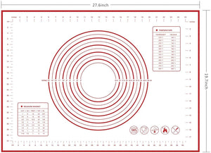 20''x28'' Extra Large Non Stick Slip Silicone Pastry Baking Mat Dough Fondant