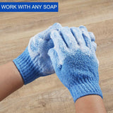 10 Pairs Exfoliating Spa Bath Glove Shower Soap Clean Hygiene Body Scrub Massage