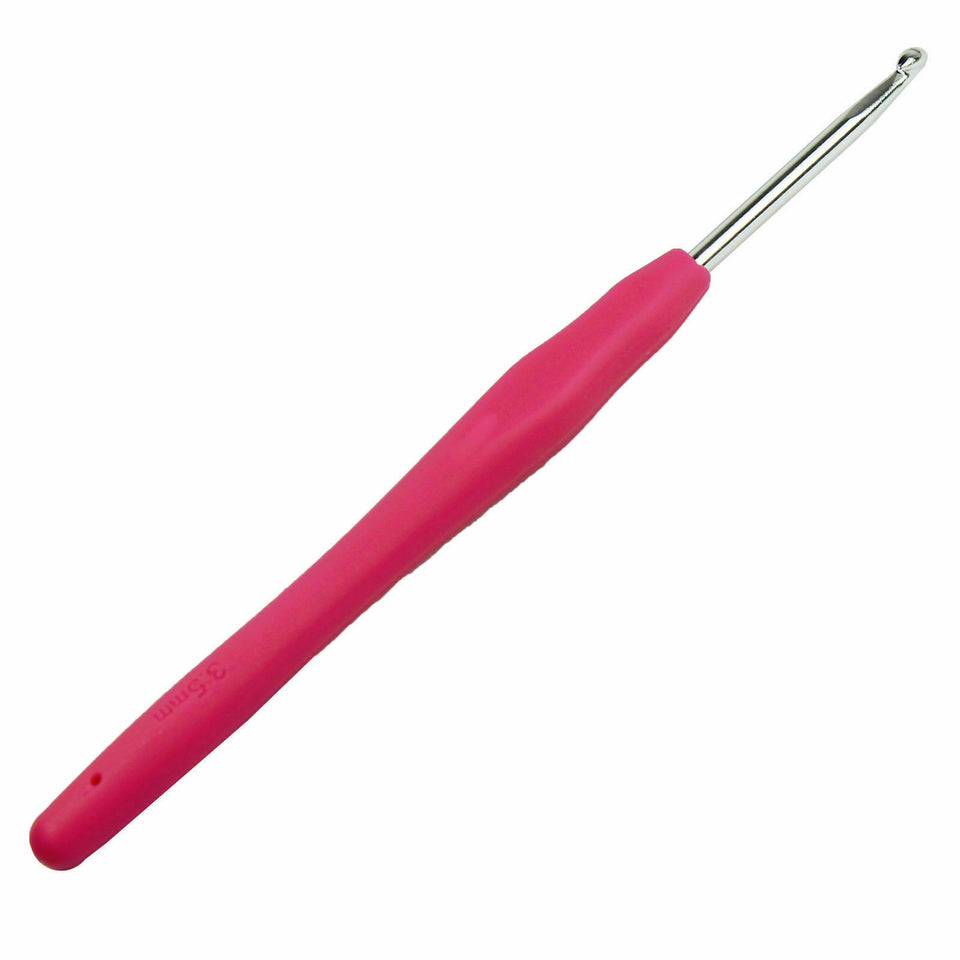 Soft Handle 12 PCS Set Crochet Hooks Needles Knit Yarn Weave Craft Aluminum