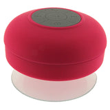 Hot Pink Mini Waterproof Wireless Bluetooth Handsfree Suction Speaker Shower Car