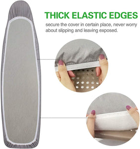 Ironing Board Cover 15 x 54 Scorch and Stain Resistant Thick Padding 4 Fasteners